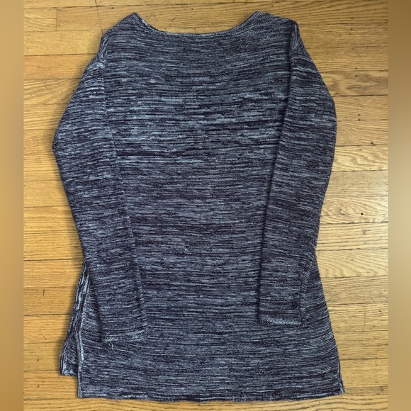 Ellen Tracy Women's Purple and Gray Long Sleeve Sweater Size M - Picture 3 of 6